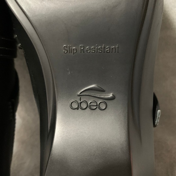 Abeo Jill Black Leather Buckle Strap Comfort Clog Shoes Women US Size 10 Classic - Picture 10 of 16